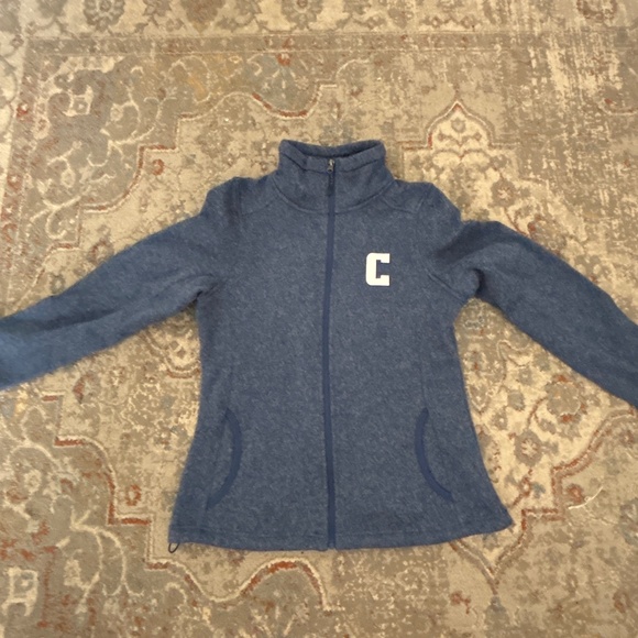 Columbia University NYC Charles River Women's Blue Heather Heathered Fleece Jack - Picture 4 of 9